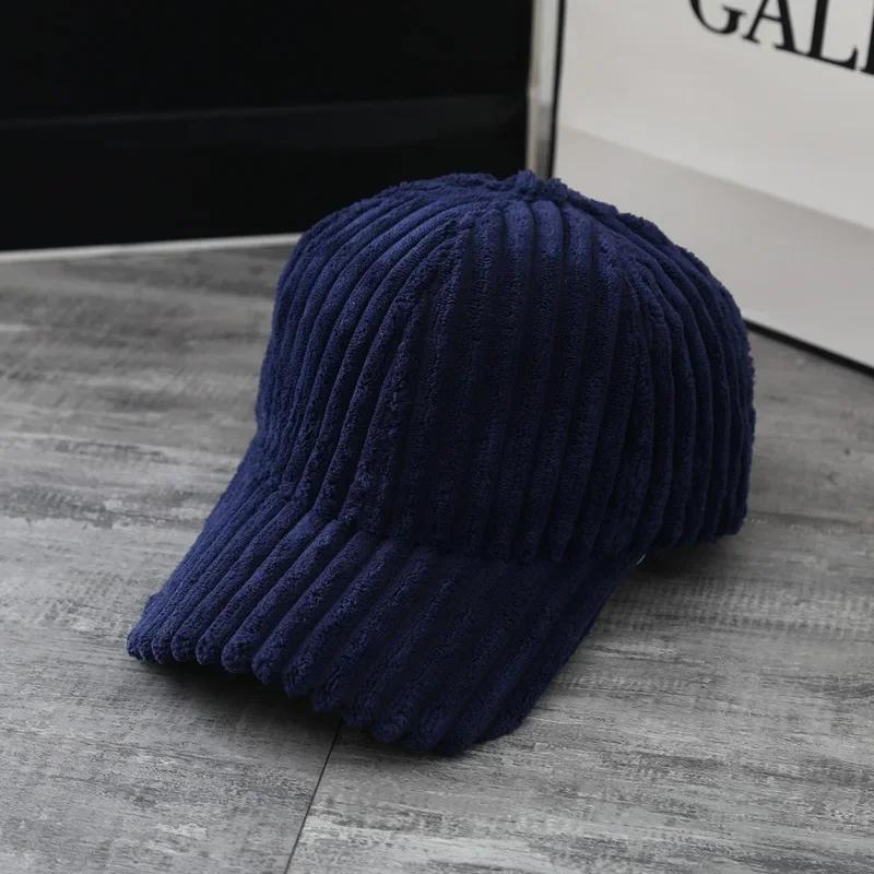 Outdoor Sports Travel Ajustable Baseball Caps Women Corduroy Baseball Cap Men Snapback Hat Winter Hats Girls