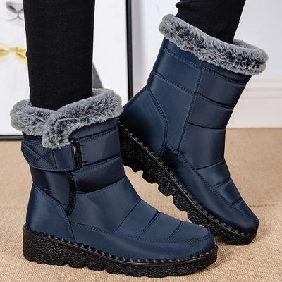 Women's Boots Snow Casual Shoes Women Platform Ladies Shoes Fashion Mid Women's High Boots New Winter Girls Boots Botas Mujer