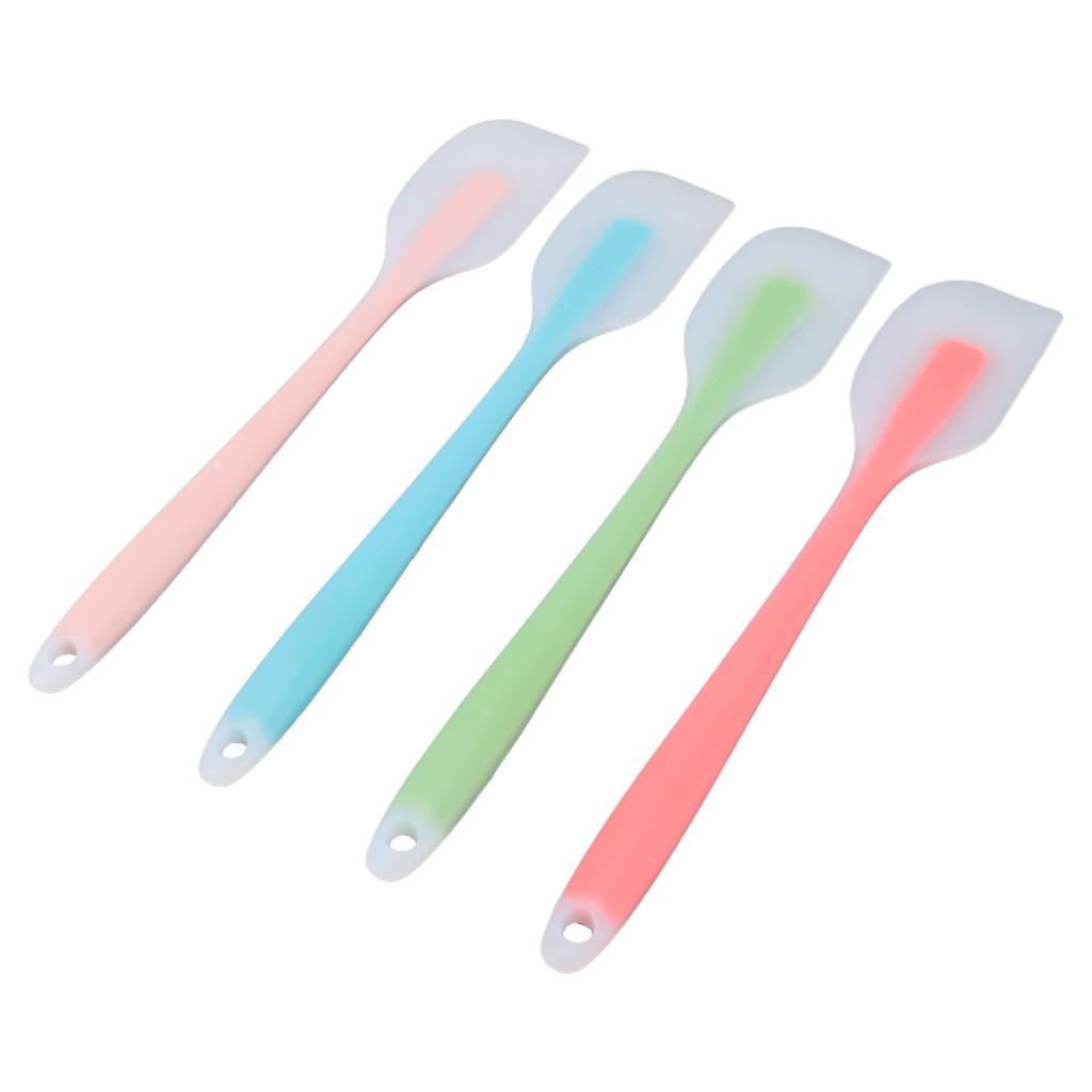 4 Pcs Silicone Spatula Set Baking Cooking Mixing Scraping Stirring Flexible Spatula Set for Kitchen