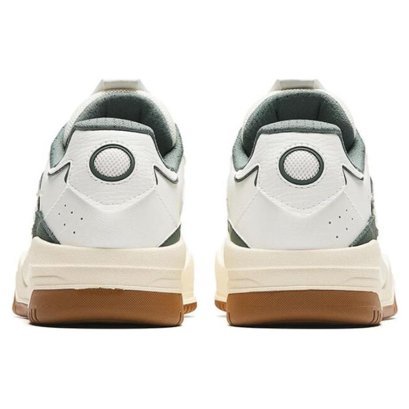 Anta Wave Shoes Slip-Resistant Cushioning Low-Top Skateboard Shoes Women's Ivory White Gray Sneakers 922348003-5