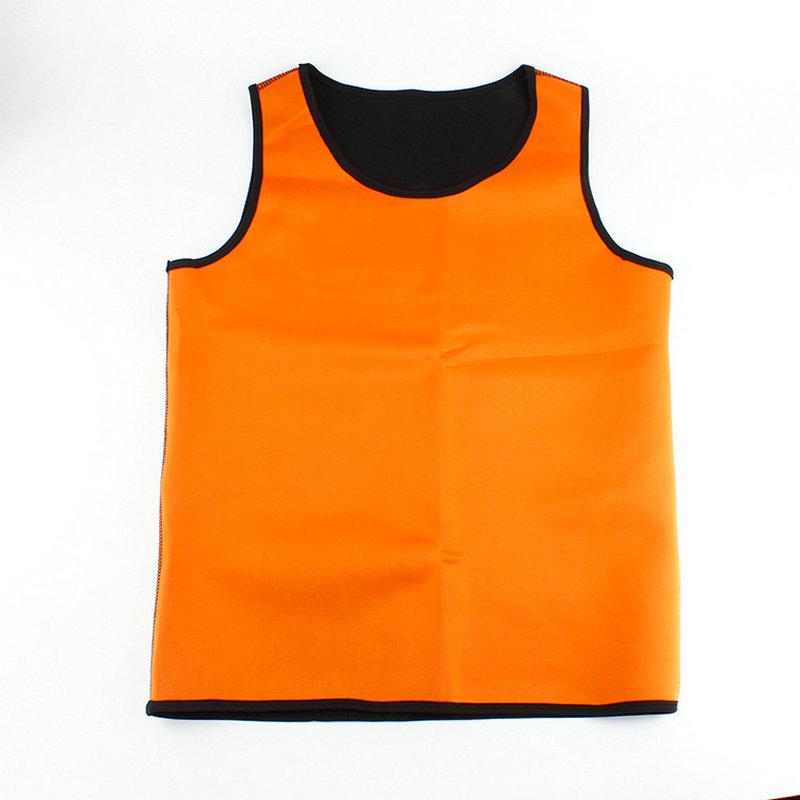 Pánský neoprenový tvarovač postavy s U-výstřihem, potivá fitness vesta