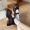 Solid Square Heel Buckle Strap Mary Janes High Heel Party Fashion Women's Shoes On Sale Round Toe Shallow Pumps Maria Jane