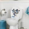 Cute Cartoon Penguin Toilet Lid Stickers Waterproof Self Adhesive For Home Bathroom Decor Diy