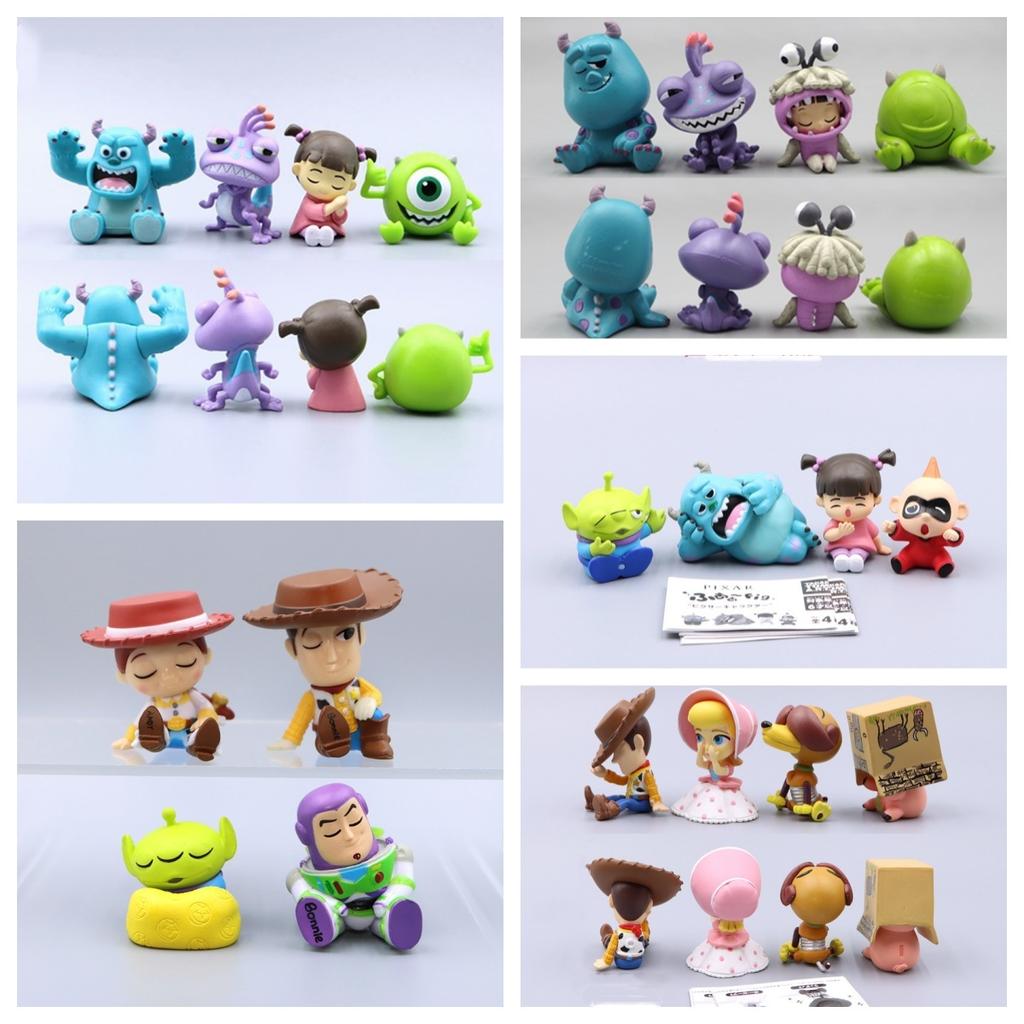 4 Pezzi Mostri dell'Università Toy Story Inc Figure Alieni Action Figure Anime Michael Wozosky Randall Boggs Modello Versione Q Giocattoli