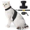 Cat Leash Velcro Reinforced Anti-escape Reflective Cat Leash Pet Chest and Back Strap Set Breathable