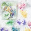 Colorful Laser PET Sticker Pack: Luminous Watercolor Blending for Journals, 10 Sheets In 6 Styles