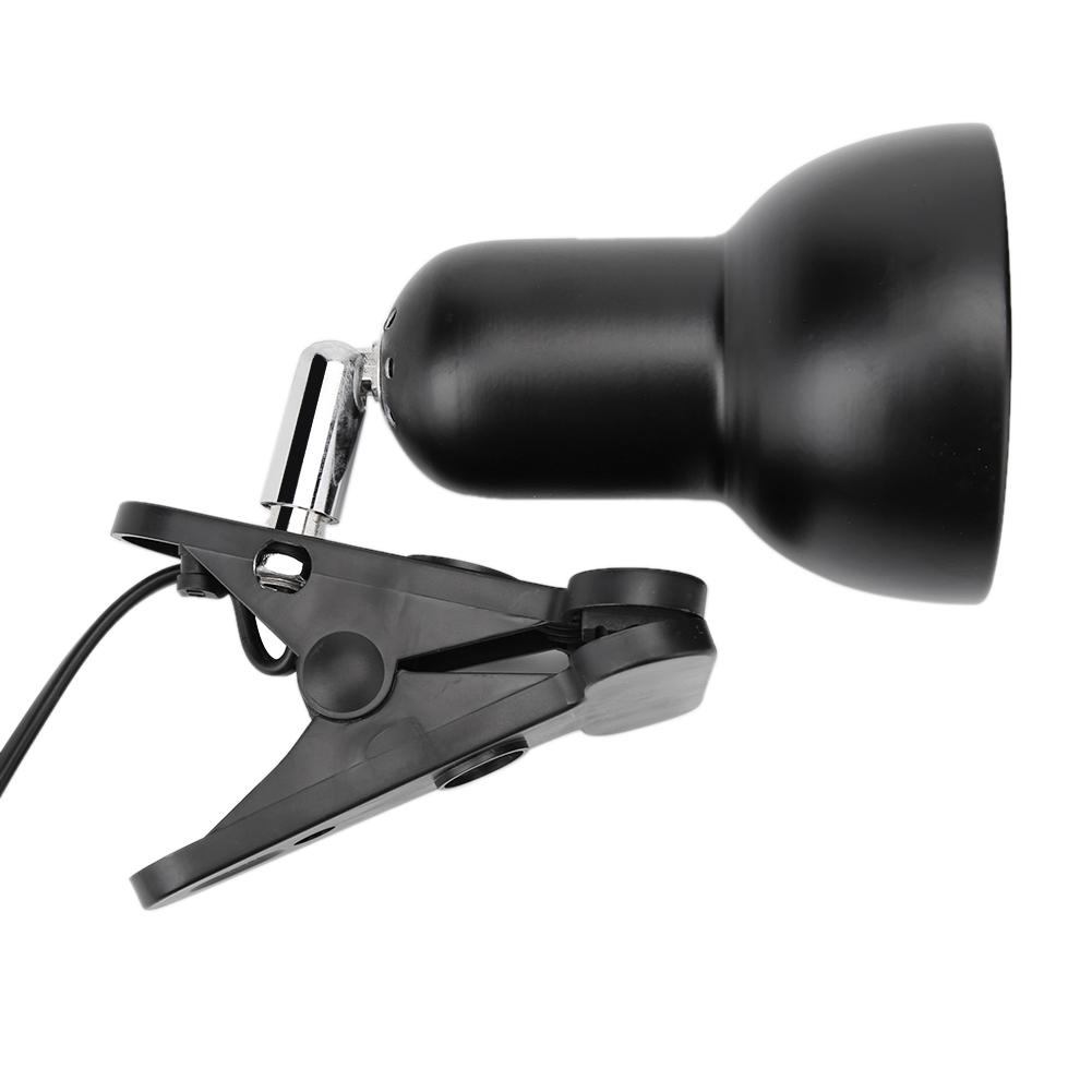 Turtle Lizards Reptile Basking Clip Light Base 360 Degrees Rotate Heating Clamp Lamp Holder Lighting Sockets