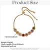 Luxury Geometric Cube Bracelet Multicolor Adjustable Gold Bracelet  Friendship Gift