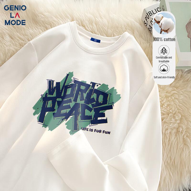 Tricou cu mânecă lungă pentru bărbați GENIOLAMODE, greu, cu imprimeu graffiti