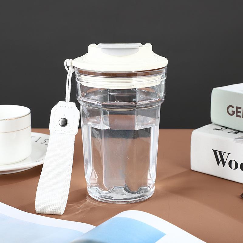 Online Celebrity Ins Creative Coffee Cup High Value Student Plastic Cup Cola Milk Tea Cup Portable Water Cup Female