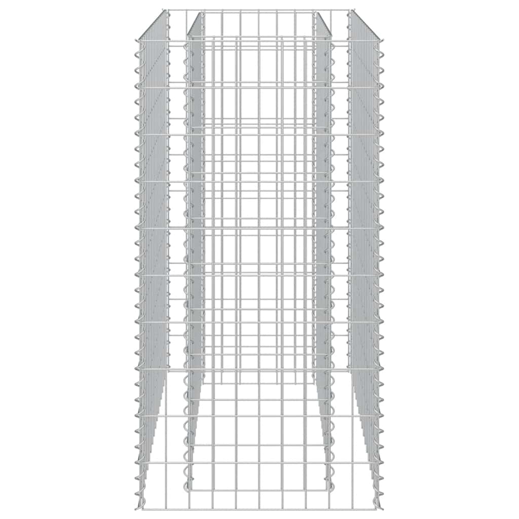 vidaXL Gabionen-Hochbeet Verzinkter Stahl 90×50×100 cm