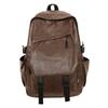 Schoolbag Urban Minimalist PU Backpack, Trendy Backpack, Pure Sex Couple Backpack, Junior High School and High School Students, College Student