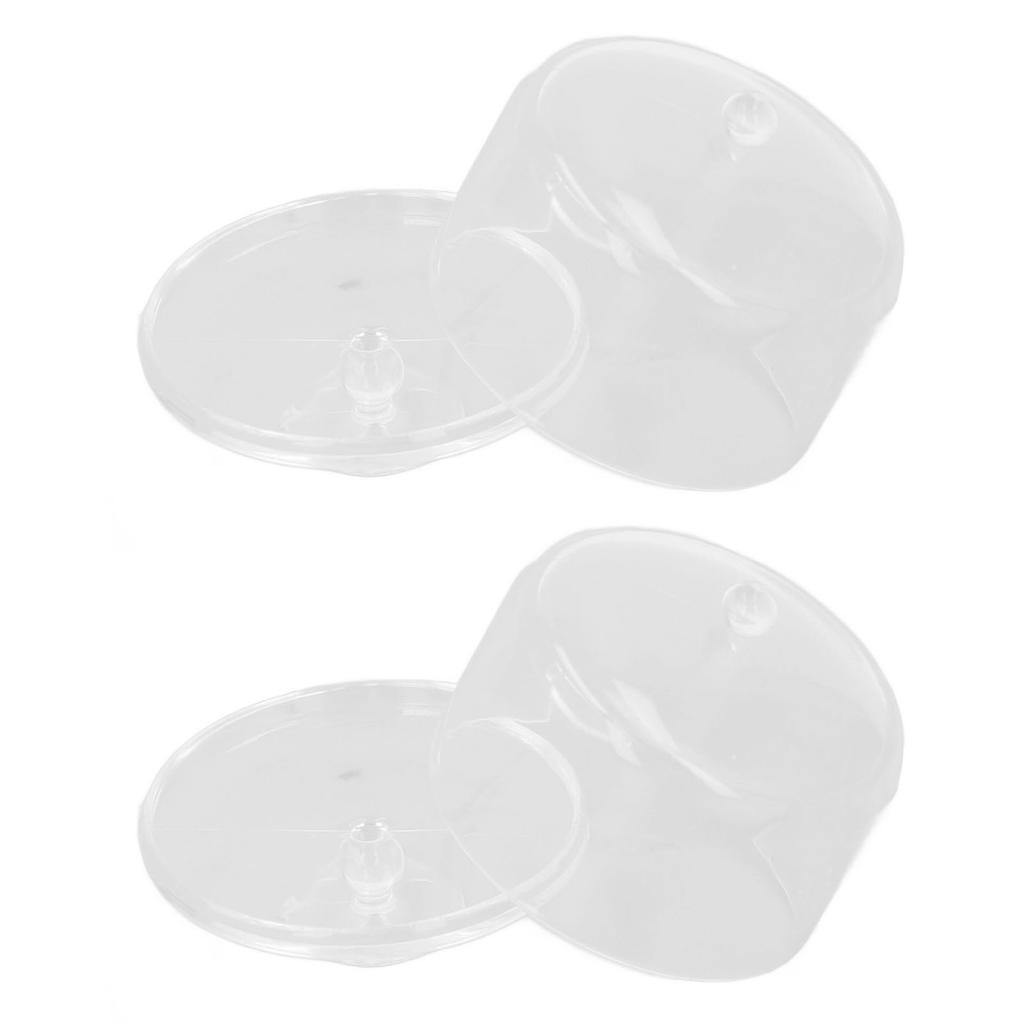 2pcs 1:12 Dollhouse Candy Tin Transparent Miniature Candy Containers for Dollhouse Accessories