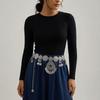 Metal Ethnic Style Belt Pendant Body Chain Versatile Tassel Belly Chain  Festive