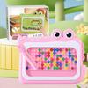 Crocodile Magnetic Drawing Board Toy Kids Bead Doodle Board with Stylus for Early Education