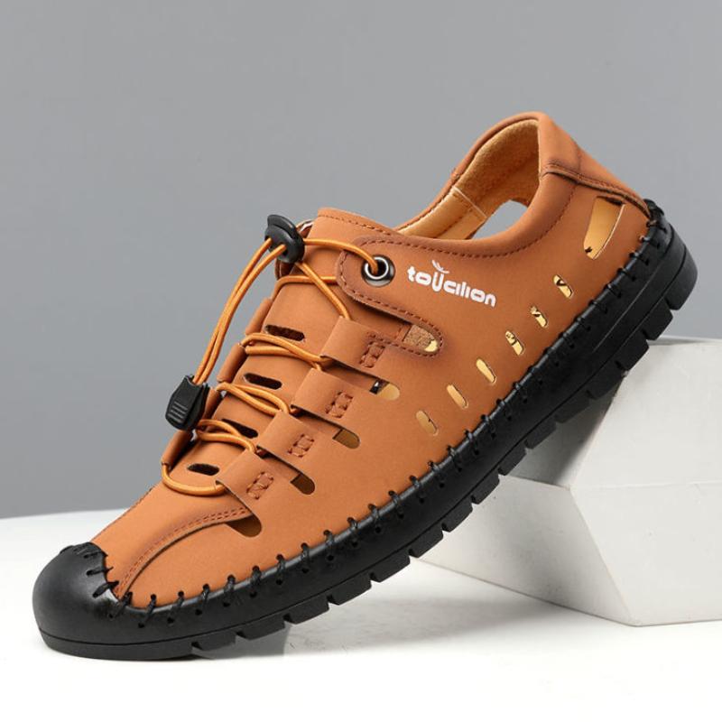 Summer New Men's Shoes Fashion Sandals Hollow Out Casual Sandals for Men Non-slip Sport Platform Slip on Soft Sole Sandalias
