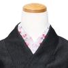 Embroidered half small floral half single item [KYOETSU] collar, pattern, collar, white, (7)