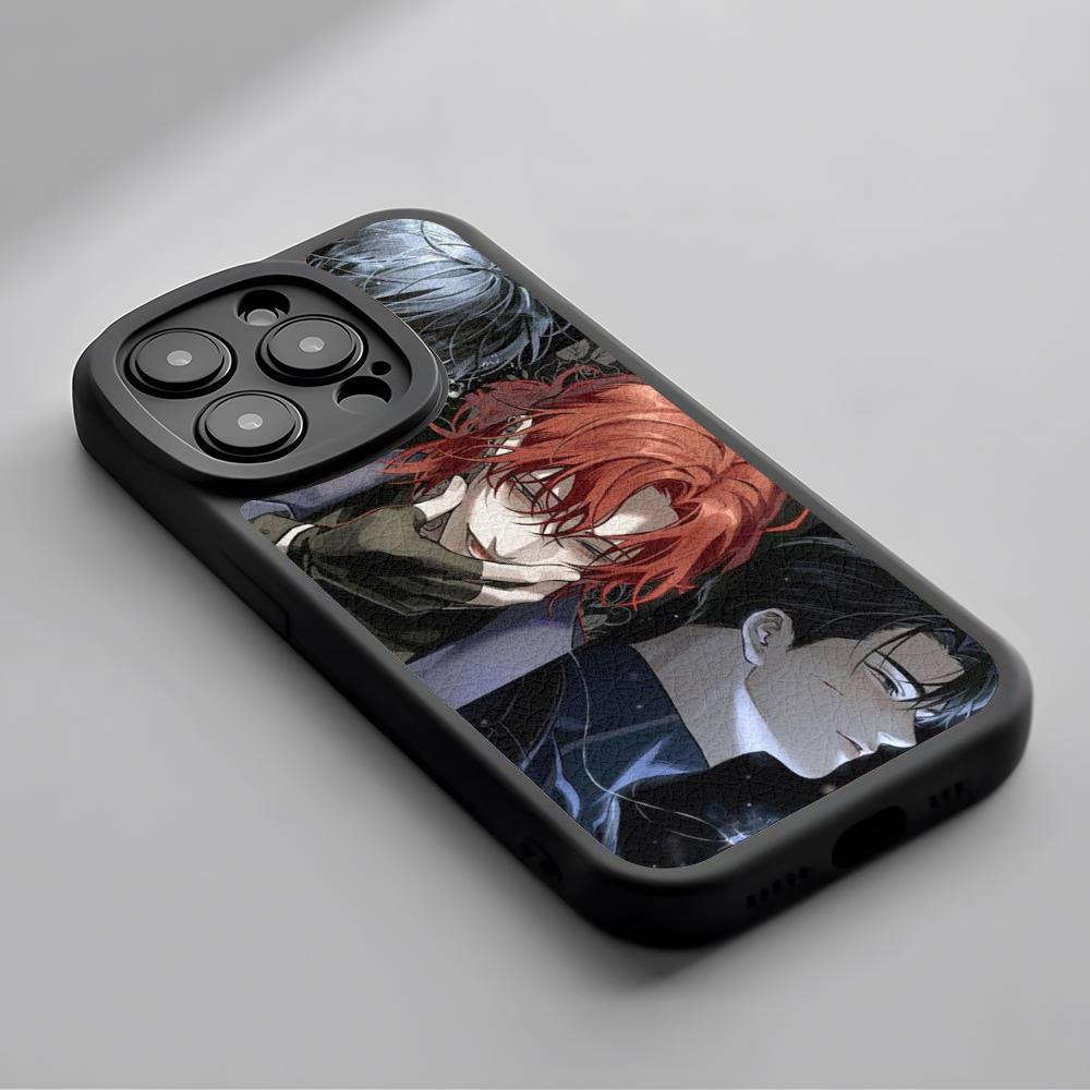 Orv Korean comics design Phone Case For iPhone 16 15 14 13 12 11 Plus Pro Max High-end Luxury Lambskin Silicone Cover black