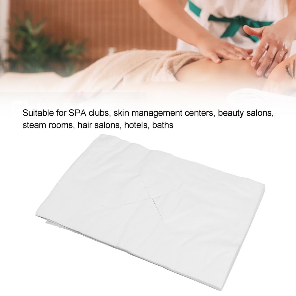 100Pcs Disposable Face Rest Cover Non Sticking Massage Face Rest Headrest Covers for SPA Clubs Skin Management Centers