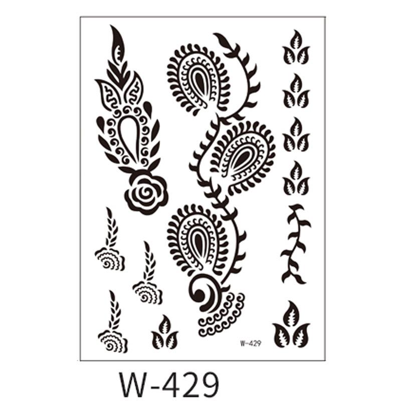 Beauty Sticker Black Tattoo Sticker Temporary Tattoo Waterproof Tattoo Sticker