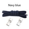 No Tie Shoe Laces Flat Metal Buckle Elastic Shoelaces Casual Shoes for Men and Women Lazy Shoelace Rubber Band Shoestring