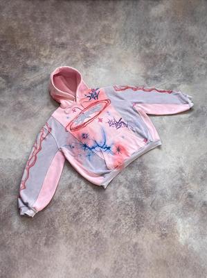 Cross-border European, American High Street Retro Trendy Brand Old Tie-dye Hooded Sweater Men's and Women's Hooded Sweater New Loose