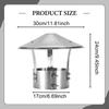 Chimney Cap Cover Pipe Rain Roof Stainless Steel for Ducting