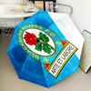1PC Blackburn Rovers Crest Football Club Umbrella Folding umbrella, automatic umbrella 8-Frame for Travel, camping Fan gifts Christmas Gifts