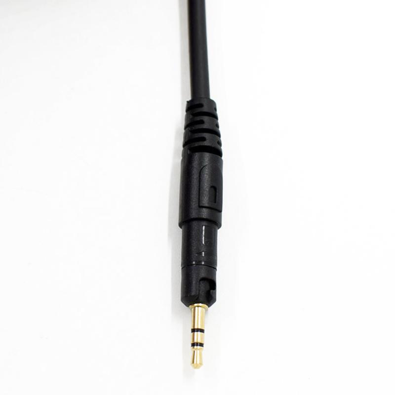Black Spring Headphone Cable Replacement Headphones Audio For ATH-M40x+ATH-M50x