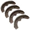 4PCS Brake Shoes Automobile Accessory J17‑25340‑00 Replacement for EZGO Electric 1986.5‑1995