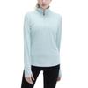 Damen Schnelltrocknendes Langarm Yoga & Lauf Halb-Zip T-Shirt - Herbst/Winter Locker Sitzende Sportbekleidung