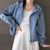 New Arrivals Open Run Women Hooded Jacket Made Of Cotton With 2 Pockets
