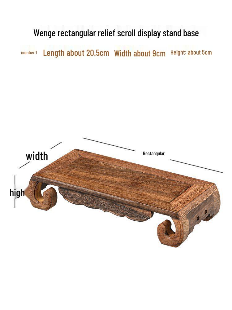 Holzsockel für Vase, Bonsai, Buddha-Statue oder Teekanne