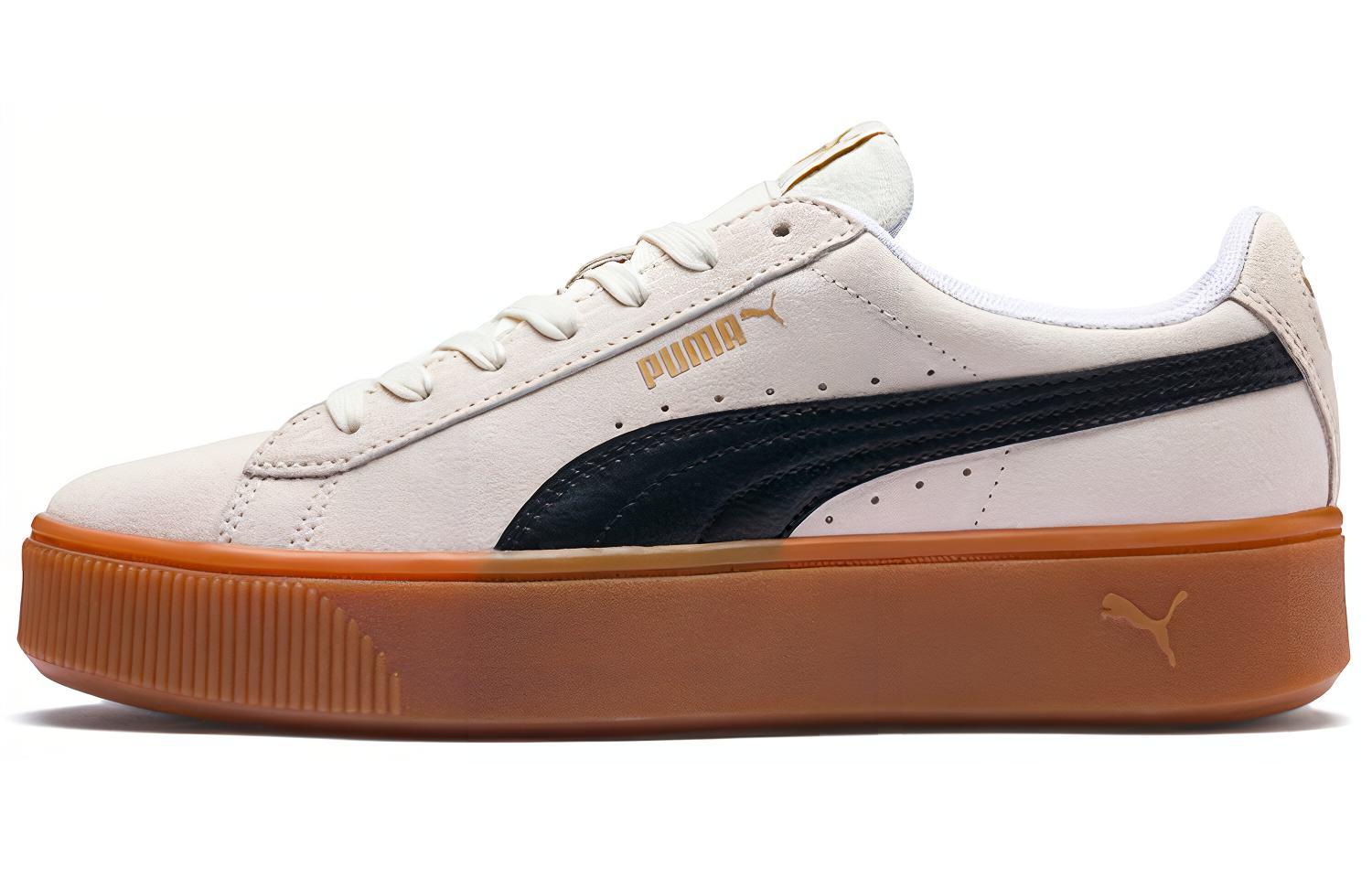 PUMA Vikky Stacked Retro Casual Skateboarding Shoes White Women s 369144-04 37