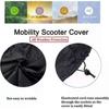 Winterbeauy Electric Mobility Scooter Cover, 210D Oxford Scooter Cover Waterproof Rain Cover for Wheelchair Protective Cover (190*71*117cm)