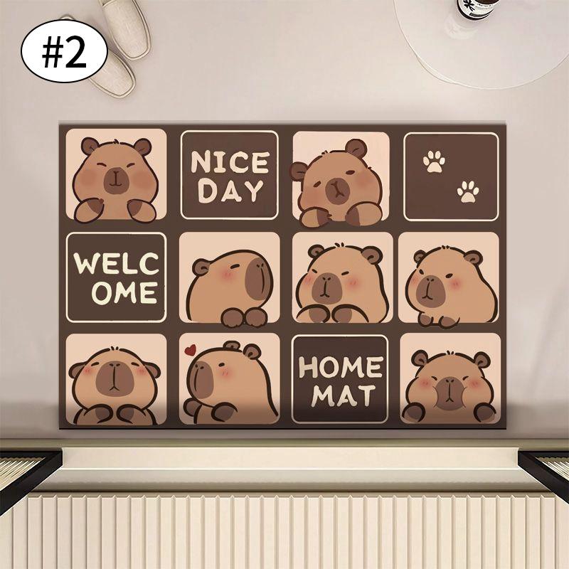 Kawaii Floor Mat Anti slip Door Mat For Living Room Kitchen Bathroom Clean Area Rug Creative Design Household Carpet