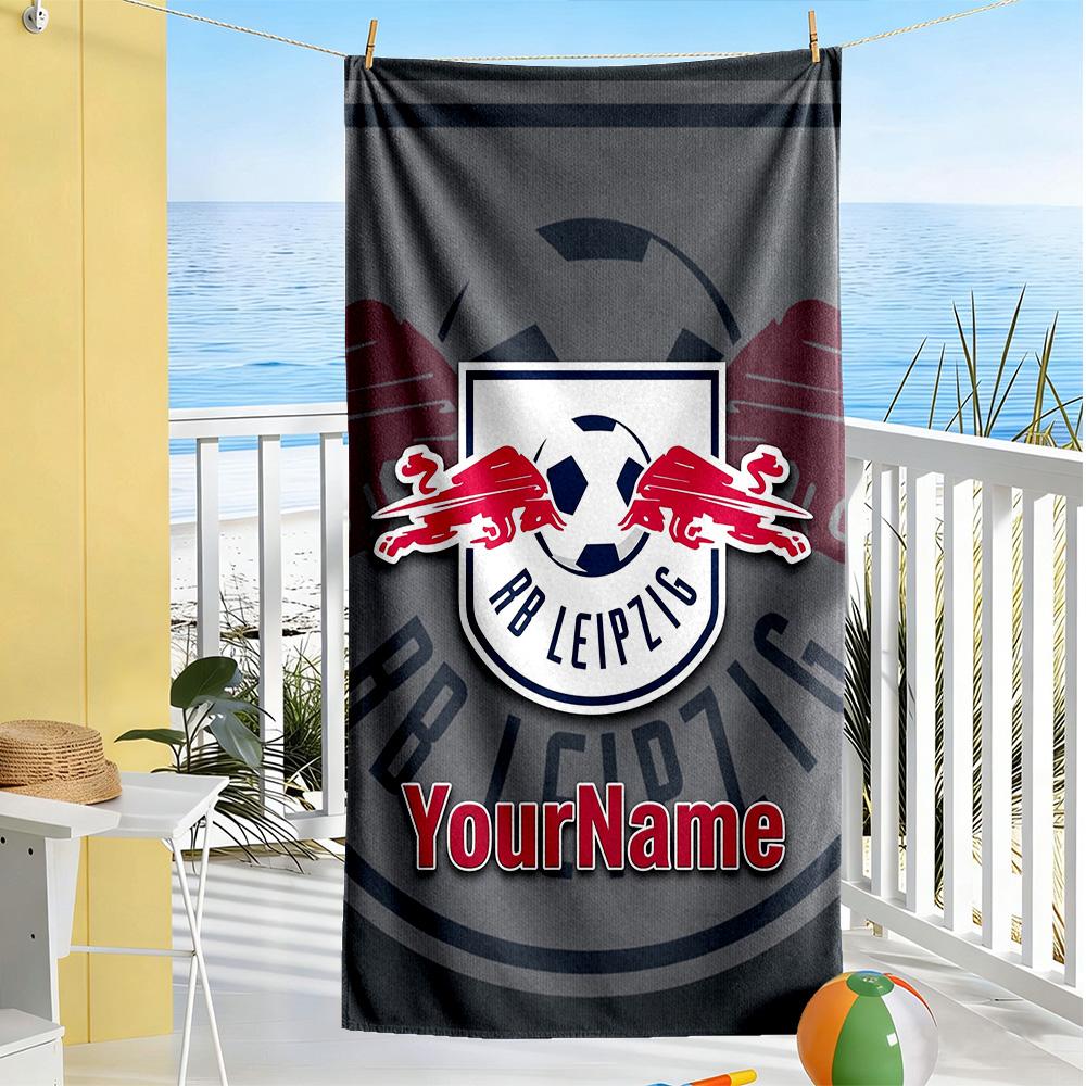 Rb Leipzig Customizable Name Beach Towel Super Soft Absorbent Portable For Swimmingbeachcamping Travel Beach Accessoriesgym