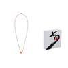 Hermes Mini Pop H Pendant Vibrant Orange Gold Plated Necklace Women Necklace Rose-Gold H147992FO02
