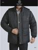 Men's Winter Cotton-Padded Jackets & Coats: Plush, Thickened, Ideal for Middle-Aged & Elderly Dads.