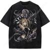 Valentine Shirts MisaMisa Printed Tee Anime Death Note Clothing Men Women Retro Washed Hot Product Tees Short Sleeve Tshirt Wash