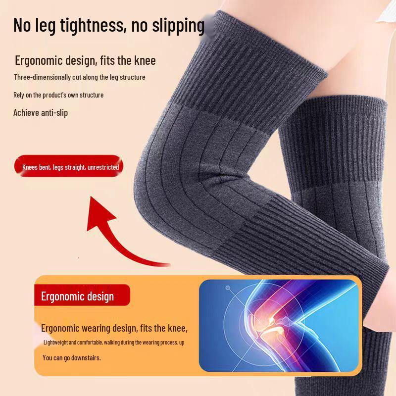 Thickened Anti-Slip Knee Pads for Men & Women - Warm Leg Warmers for Autumn/Winter