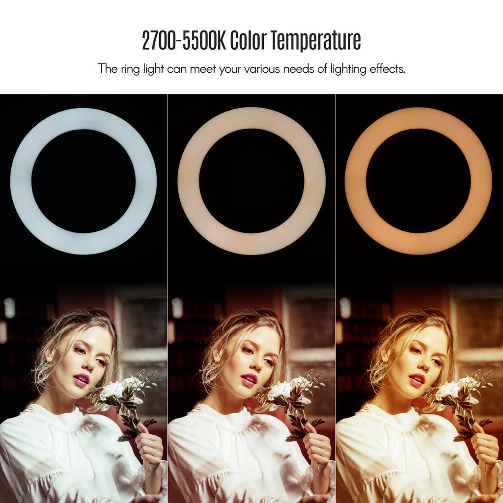 Satın alın 8 Inch LED Ring Light Fillin Lamp Builtin 72pcs LED Beads ...