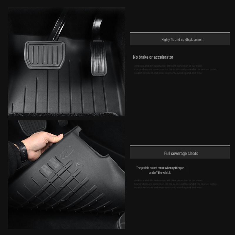 Tesla Model 3 & Y TPE Floor Mats - Right-Hand Drive Full Set