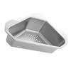 Stainless Steel Sink Drain Basket Multifunctional Kitchen Gadget Easy Clean Rustproof Smooth Edges Design for Cutlery and Waste