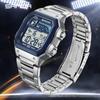 SANDA 6196 Luxury Men's Electronic Watch with Multi Functional Luminous Dial Calendar Waterproof Fashion Men's Digital Watch