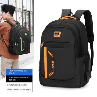New Unisex Solid Color Waterproof and Breathable Business Fashion Casual All-match Daily Saving Backpack