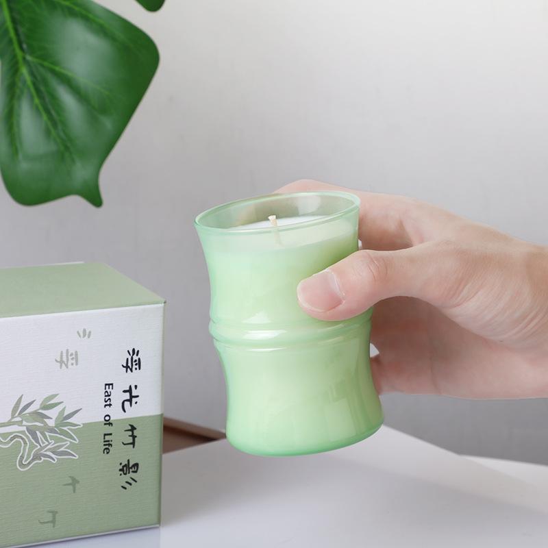 Niche High-end Floating Light Bamboo Shadow Scented Candle Home Scented Candle Souvenir Ornament Birthday Gift