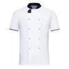 Chef's Jacket Chef Uniform Men's Women's Short Sleeve Cotton Kitchen Chef Jacket Costume Restaurant Hotel Cafe Chef Coat