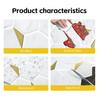 Hexogan Wall Tiles Peel and Stick Tile Stickers Waterproof Vinyl Wallpaper for Kitchens Balconies Sinks Bathrooms Restaurants