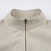 Women's Clothing European and American Tooling Style Zipper Stand-up Collar Jacket Top Simple Spice Girl Casual Versatile and Thin Short Coat